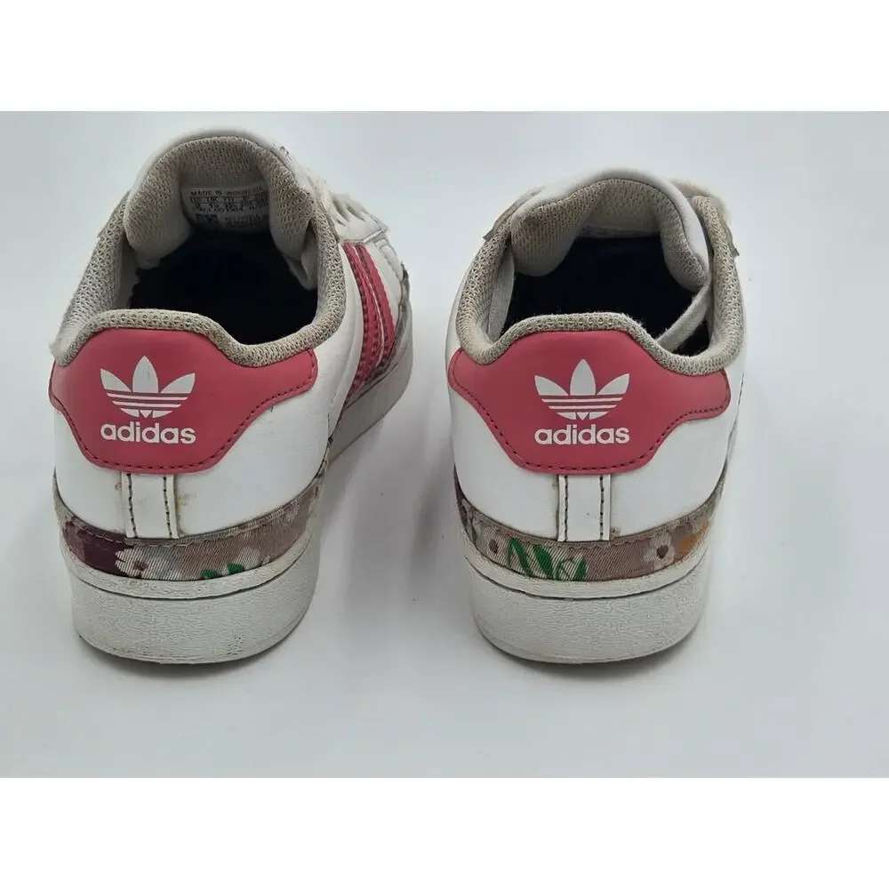 Adidas Superstar Her Studio London White Hazy Rose Kids Size 2 - Picture 5 of 8